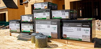 Boxes of Metabo collated fasteners